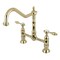 Kingston Brass KS1172TAL Tudor Bridge Kitchen Faucet, Polished Brass KS1172TAL - alternate 1
